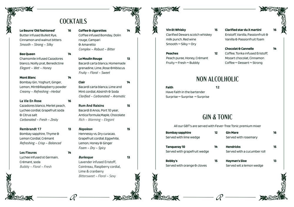 Cocktails / Mocktails