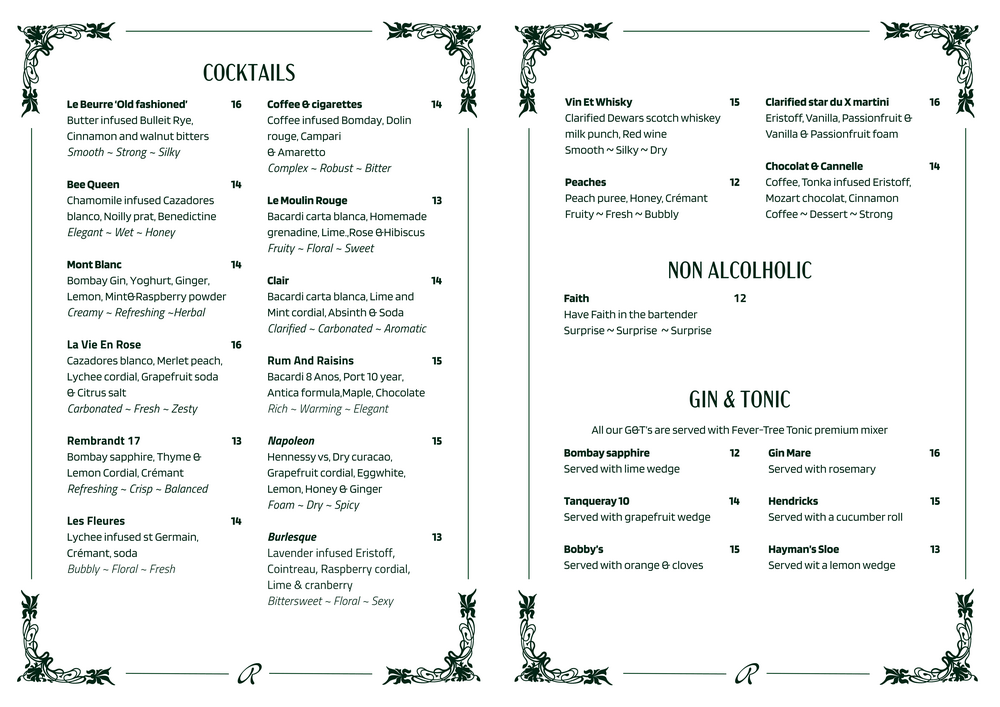 Cocktails / Mocktails